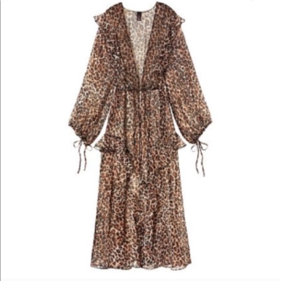 Victoria’s Secret Leopard Print ROBE XS/S like new condition - Picture 4 of 6